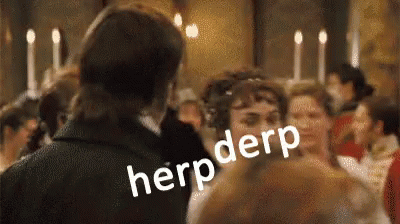 Jane Austen Herp Derp GIF - Jane Austen Herp Derp Turn GIFs