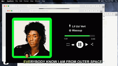Everybody Know I Am From Outer Space Lil Uzi Vert GIF - Everybody Know I Am From Outer Space Lil Uzi Vert Wassup GIFs