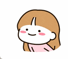 a cartoon of a girl blowing a pink heart shaped bubble .