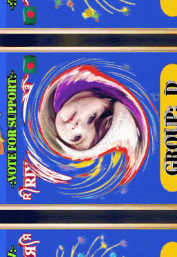 a poster that says vote for support group d on it