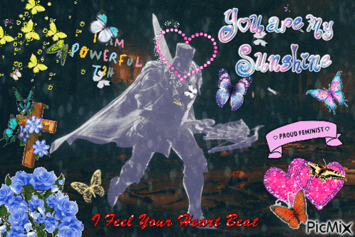 a picture of batman with the words you are my sunshine on it