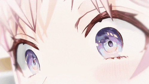 a close up of a pink haired anime girl with a very angry look on her face