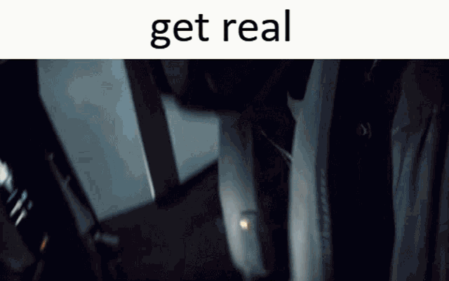a screenshot of a video with the words get real on the bottom