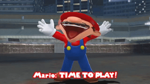 Smg4 Mario GIF - Smg4 Mario Time To Play GIFs