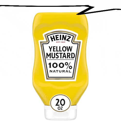 a bottle of heinz yellow mustard is 20 ounces