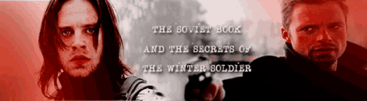 the soviet book and the secrets of the winter soldier is written on a red background