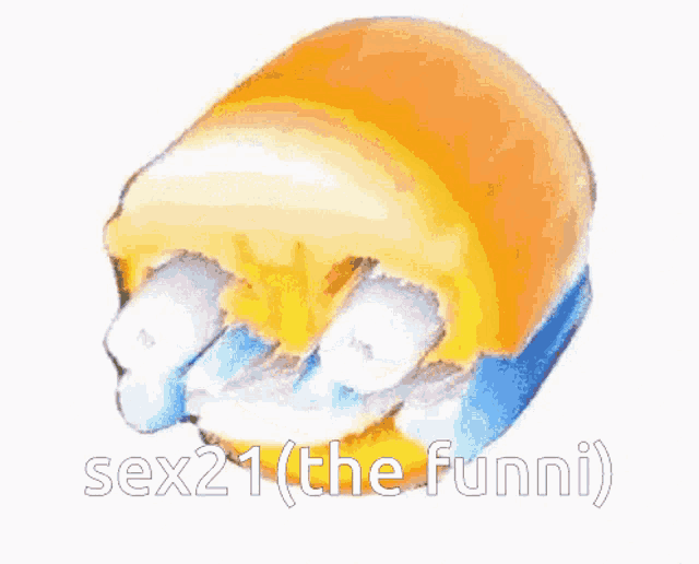 a picture of a candy corn popsicle with the words sex21 ( the funni ) below it