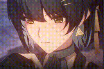 a close up of a girl 's face with a triangle shaped earring .