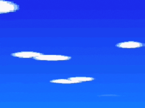 a blue sky with a few clouds in it