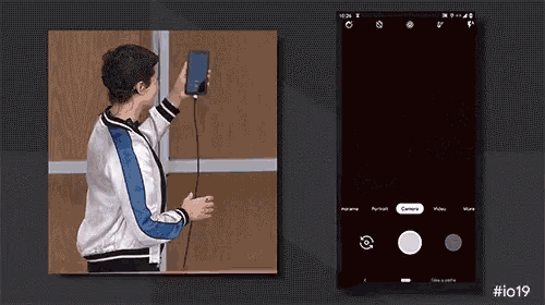 Selfie Google Assistant GIF