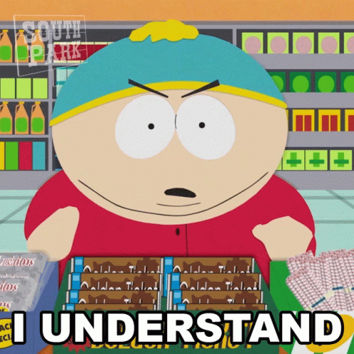 I Understand Eric Cartman GIF - I Understand Eric Cartman South Park GIFs