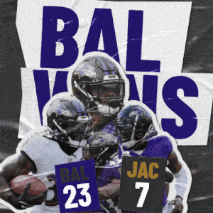 Jacksonville Jaguars (7) Vs. Baltimore Ravens (23) Post Game GIF