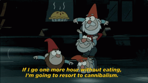 Gravity Falls Gnomes GIF - Gravity Falls Gnomes If I Go One More Hour Without Eating GIFs