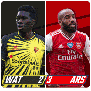 Watford F.C. (2) Vs. Arsenal F.C. (3) Post Game GIF - Soccer Epl English Premier League GIFs