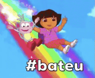 Dora Aventureira / Dora The Explorer / Bateu / Chapei / Viagem GIF - Dora The Explorer Rainbow Trippy GIFs