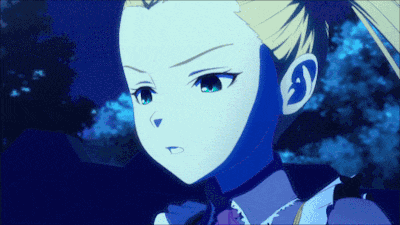 a close up of a girl 's face with a shadow on her face