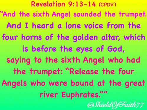 a bible verse from revelation 9:13-14