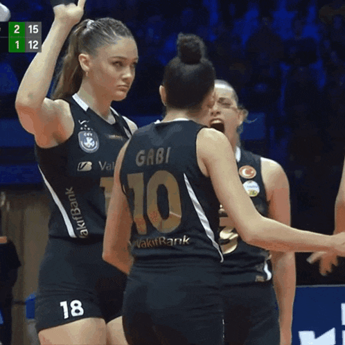 the number 10 is on the back of a volleyball player