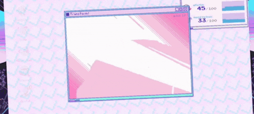 a computer screen shows a pixel art of a person 's leg and says transform !