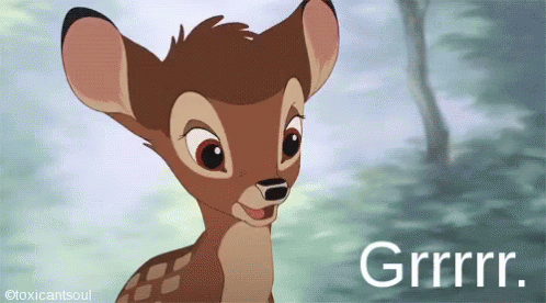 Grrr Bambi GIF - Grrr Bambi Disney GIFs
