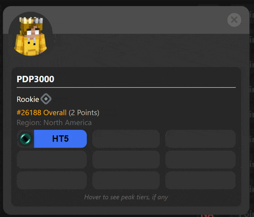 a screenshot of pdp3000 's profile with a crown on his head