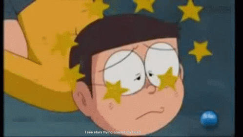 Seeing Stars Nobita GIF - Seeing Stars Nobita Dizzy GIFs