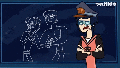 a drawing of a man with a hat that says 3f on it