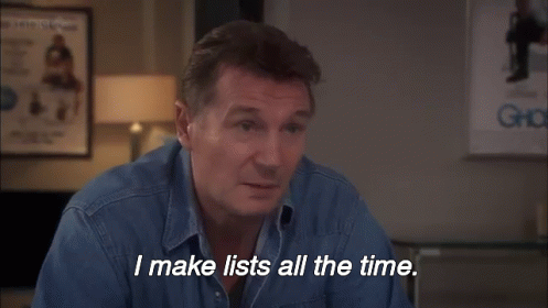 Why He Got The Role In Schindler'S List GIF - Liam Neeson Ricky Gervais I Make List All The Time GIFs