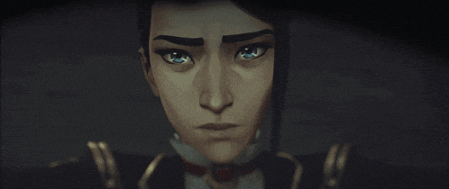 a close up of a woman with blue eyes