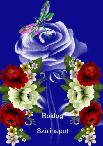 Boldog Szülinapot Flowers GIF - Boldog Szülinapot Flowers Rose GIFs