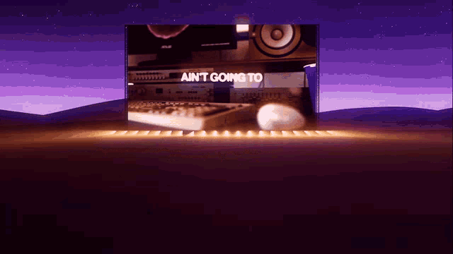 a picture of a computer with the words ain t going to