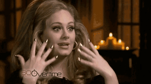 a woman with a surprised look on her face is on a 600 overtime advertisement