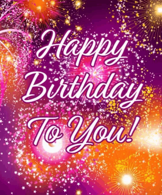 a birthday card that says happy birthday to you