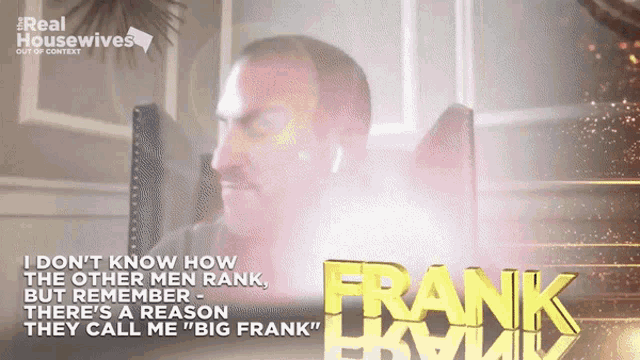 a poster for real housewives shows a man