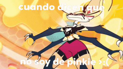 a cartoon of a fox with many claws and the words " cuando dicen que no soy de pinkie "