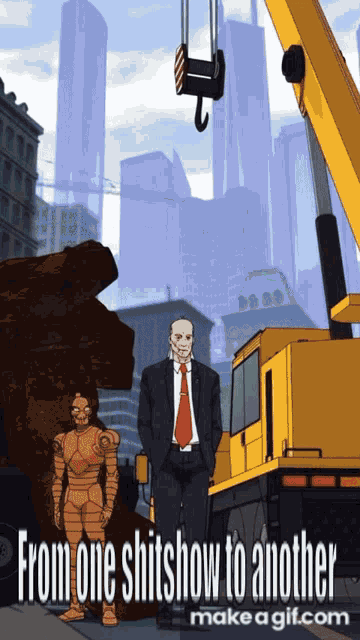 from one shitshow to another make a gif
