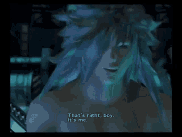 Thats Right Boy Its Me Hojo The Most Based Scene In Final Fantasy GIF - Thats Right Boy Its Me Hojo The Most Based Scene In Final Fantasy The Moment That Makes You Love The Series GIFs