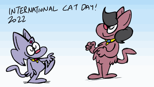 Kat And Felicia International Cat Day GIF - Kat And Felicia International Cat Day GIFs
