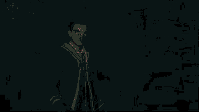 a man in a mask is holding a wand in front of red lightning and the words crucio are above him