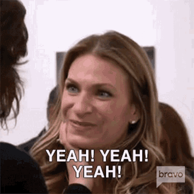 Yeah Yeah Yeah Real Housewives Of New York GIF - Yeah Yeah Yeah Real Housewives Of New York Yes GIFs