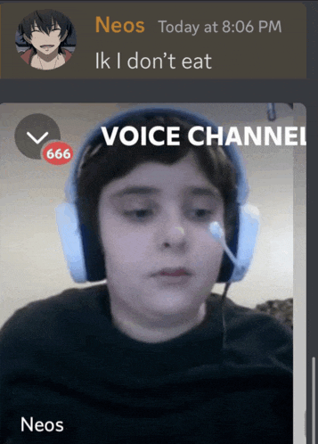 a screenshot of neos 's voice channel with 666 on the bottom