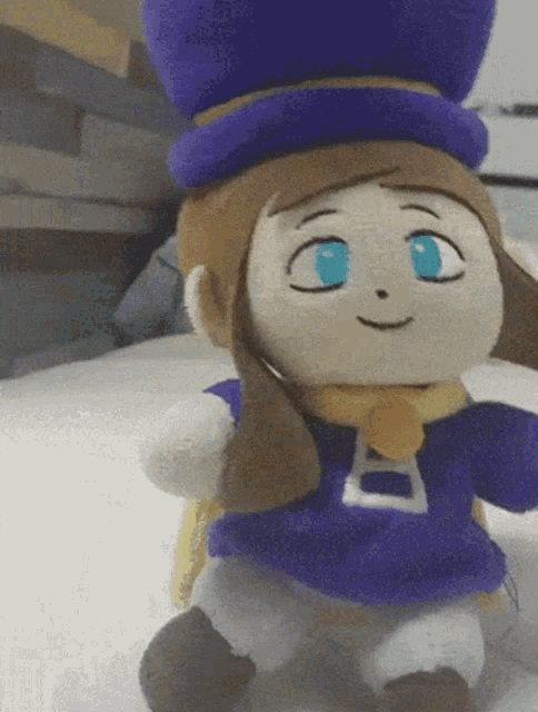 Hat Kid Plush Set No A Hat In Time GIF - Hat Kid Plush Set No A Hat In Time GIFs