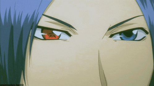 a close up of a person 's eyes with a tumblr link below