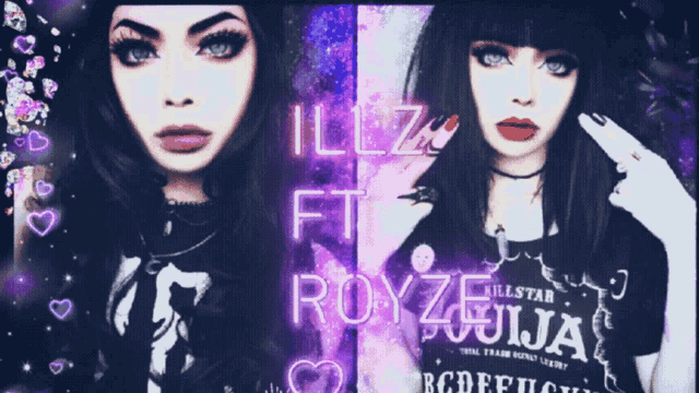 a picture of a girl with the name illz ft royzeija on it