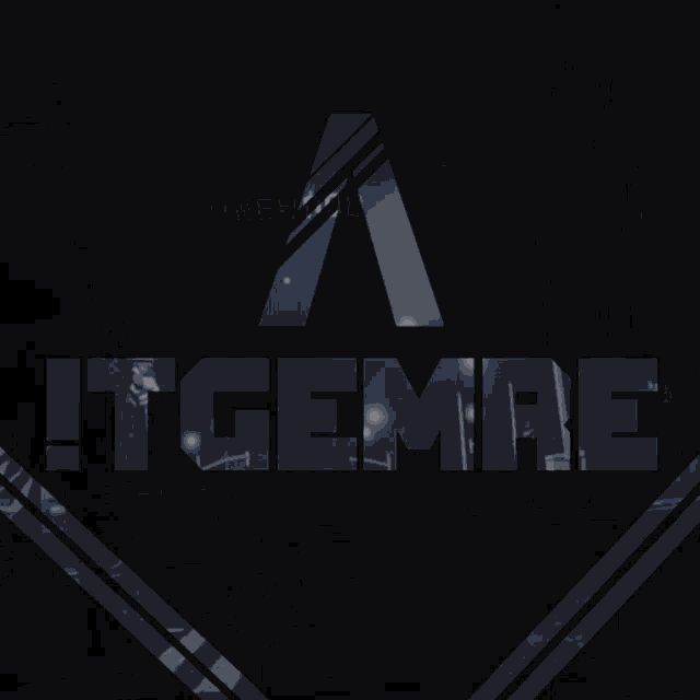 the word itgemre is on a dark background with smoke