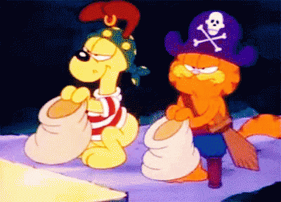 Feliz Día De Los Niños GIF - Garfield Feliz Halloween Feliz Dia De Los Ninos GIFs