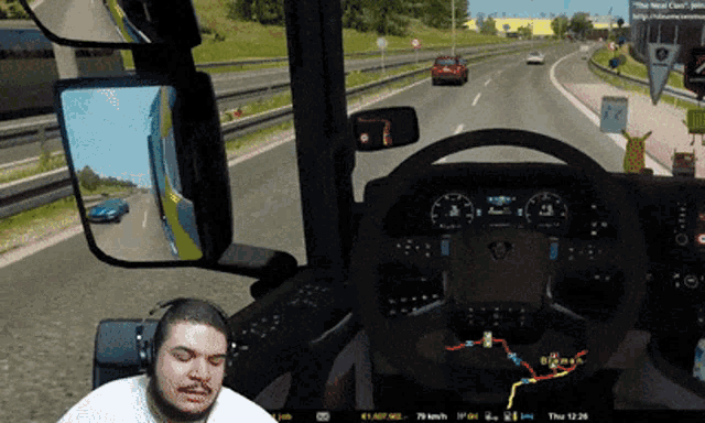 Neal Live Truck Sim GIF - Neal Live Truck Sim Crash Into Car GIFs