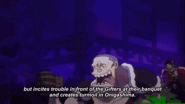 on the next episode of one piece a cartoon character says