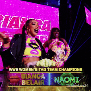 bianca belair and naomi are the women 's tag team champions for the wwe