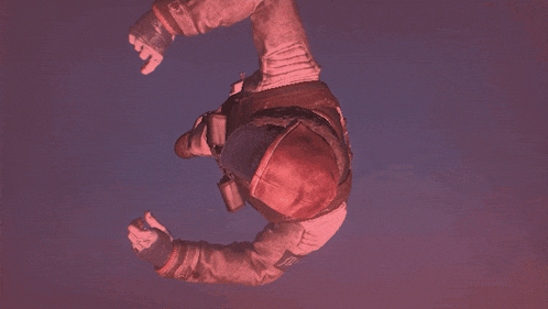 a person is flying through the air with a helmet that says ' u.s. air force ' on it